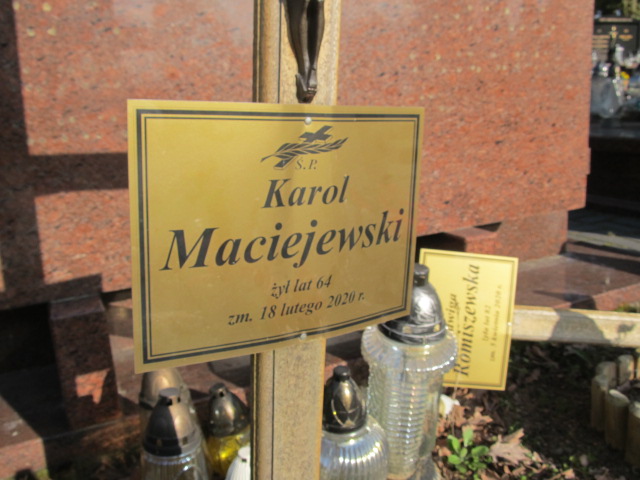 Karol Maciejewski 1956 Piaseczno - Grobonet - Wyszukiwarka osób pochowanych