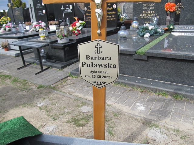 Barbara Puławska 1954 Piaseczno - Grobonet - Wyszukiwarka osób pochowanych