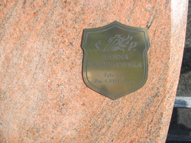 Hanna Maciejewska 2012 Piaseczno - Grobonet - Wyszukiwarka osób pochowanych