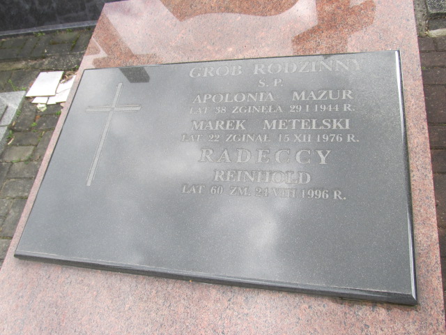 Marek Matelski 1954 Piaseczno - Grobonet - Wyszukiwarka osób pochowanych