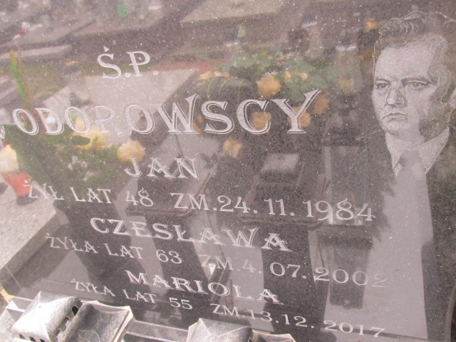 Jan Odorowski 1936 Piaseczno - Grobonet - Wyszukiwarka osób pochowanych