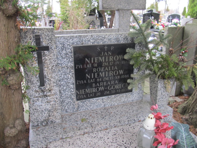 Rozalia Niemirow 1902 Piaseczno - Grobonet - Wyszukiwarka osób pochowanych