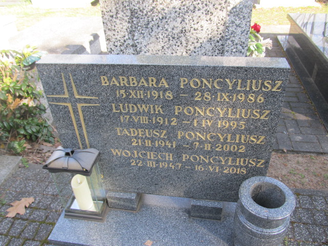 Barbara Poncyliusz 1918 Piaseczno - Grobonet - Wyszukiwarka osób pochowanych