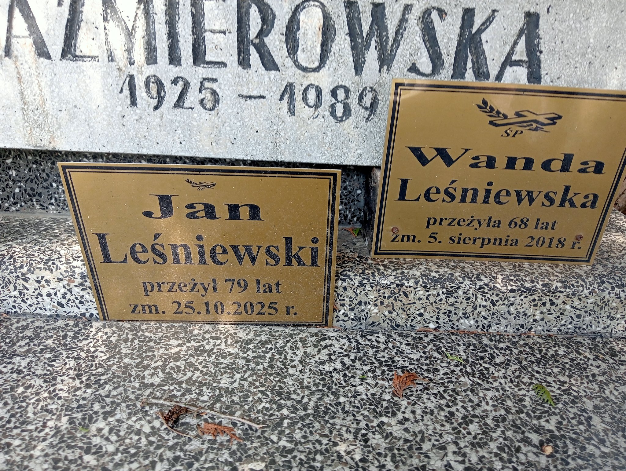 Grób Wanda Leśniewska