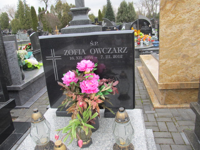 Zofia Owczarz 1934 Piaseczno - Grobonet - Wyszukiwarka osób pochowanych